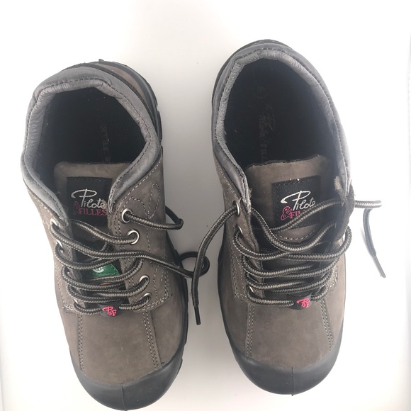 Steel Toe Nubuck Leather Safety Work Shoes For Women Size 8 CSA Certified - Picture 2 of 9